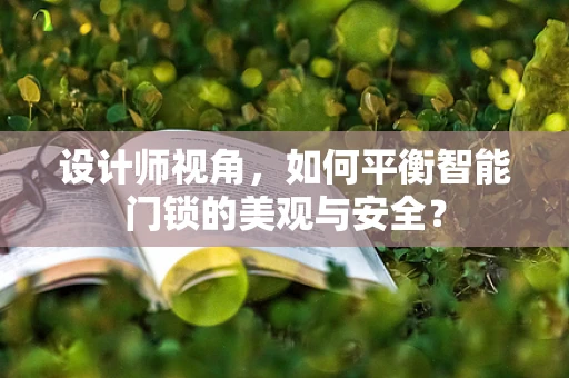 设计师视角，如何平衡智能门锁的美观与安全？