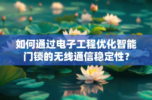 如何通过电子工程优化智能门锁的无线通信稳定性？