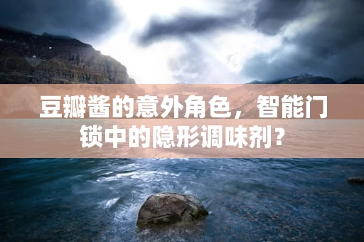 豆瓣酱的意外角色，智能门锁中的隐形调味剂？