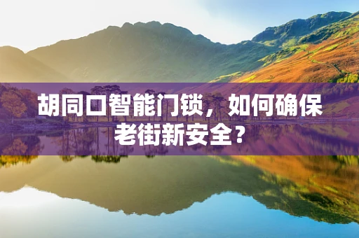胡同口智能门锁，如何确保老街新安全？