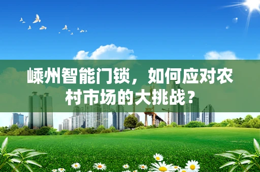 嵊州智能门锁，如何应对农村市场的大挑战？