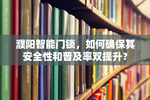 濮阳智能门锁，如何确保其安全性和普及率双提升？
