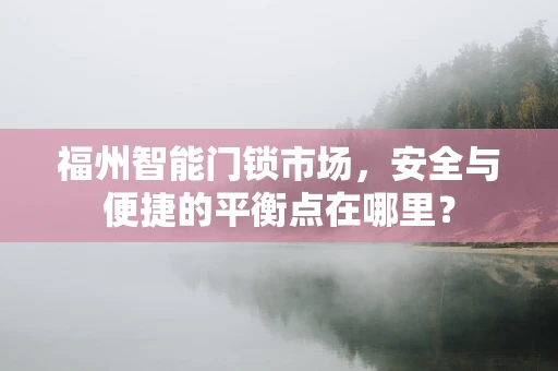 福州智能门锁市场，安全与便捷的平衡点在哪里？