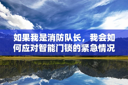 如果我是消防队长，我会如何应对智能门锁的紧急情况？