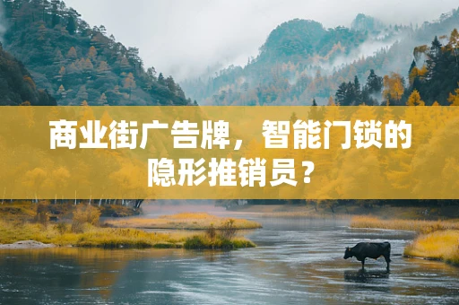 商业街广告牌，智能门锁的隐形推销员？