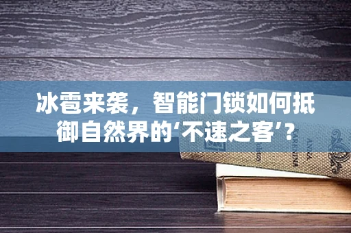 冰雹来袭，智能门锁如何抵御自然界的‘不速之客’？