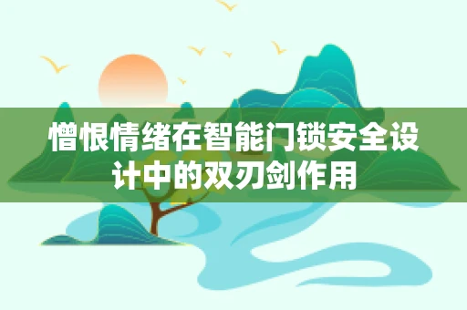 憎恨情绪在智能门锁安全设计中的双刃剑作用