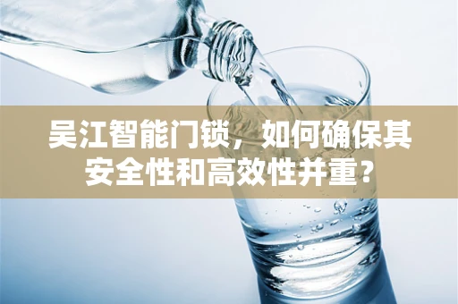 吴江智能门锁，如何确保其安全性和高效性并重？