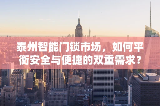 泰州智能门锁市场，如何平衡安全与便捷的双重需求？
