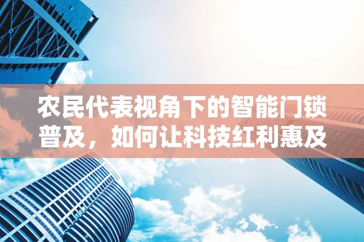 农民代表视角下的智能门锁普及，如何让科技红利惠及乡村？