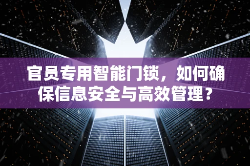 官员专用智能门锁，如何确保信息安全与高效管理？