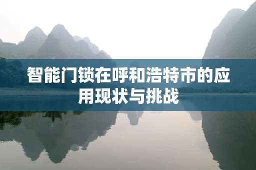 智能门锁在呼和浩特市的应用现状与挑战