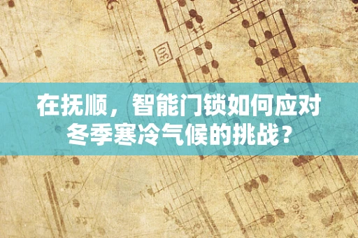 在抚顺，智能门锁如何应对冬季寒冷气候的挑战？