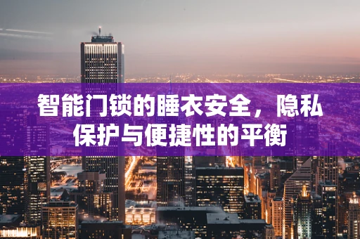 智能门锁的睡衣安全，隐私保护与便捷性的平衡