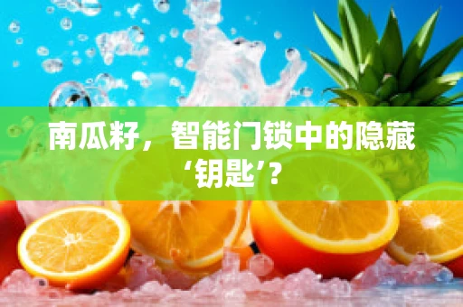 南瓜籽，智能门锁中的隐藏‘钥匙’？