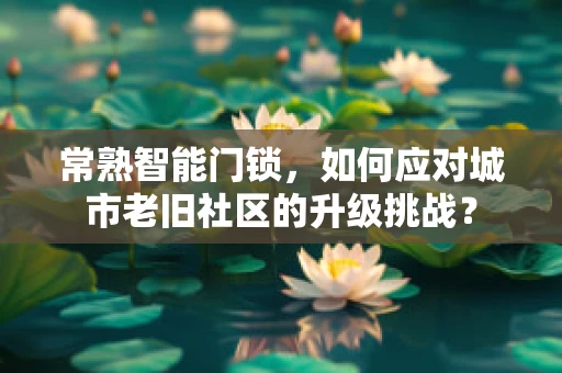 常熟智能门锁，如何应对城市老旧社区的升级挑战？