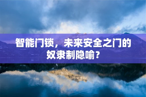 智能门锁，未来安全之门的奴隶制隐喻？