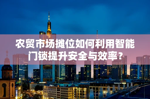 农贸市场摊位如何利用智能门锁提升安全与效率？