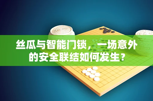 丝瓜与智能门锁，一场意外的安全联结如何发生？