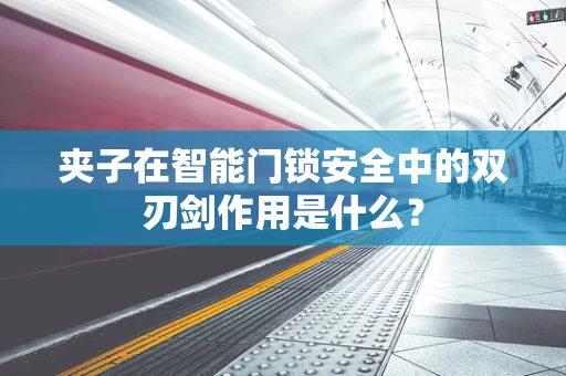 夹子在智能门锁安全中的双刃剑作用是什么？