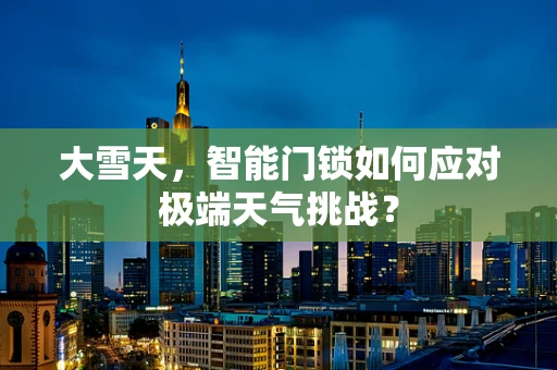 大雪天，智能门锁如何应对极端天气挑战？