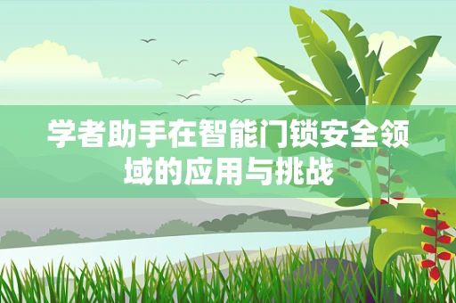 学者助手在智能门锁安全领域的应用与挑战