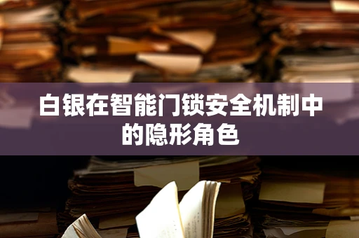 白银在智能门锁安全机制中的隐形角色