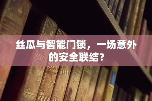 丝瓜与智能门锁，一场意外的安全联结？