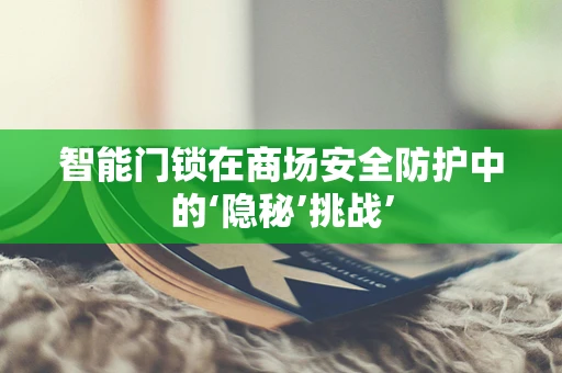 智能门锁在商场安全防护中的‘隐秘’挑战’