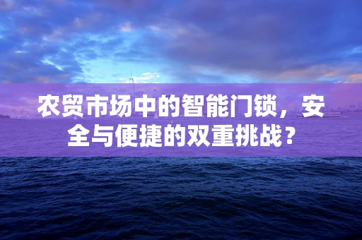 农贸市场中的智能门锁，安全与便捷的双重挑战？