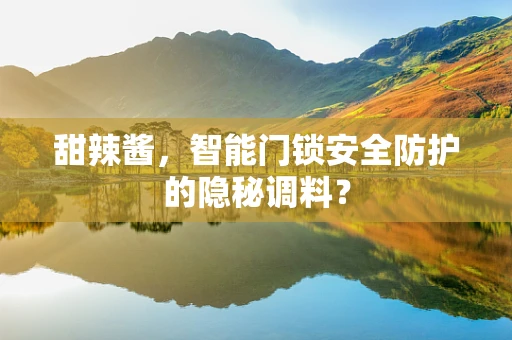 甜辣酱，智能门锁安全防护的隐秘调料？