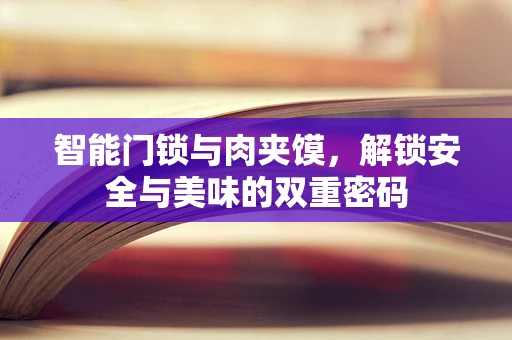 智能门锁与肉夹馍，解锁安全与美味的双重密码