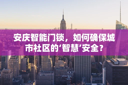 安庆智能门锁，如何确保城市社区的‘智慧’安全？