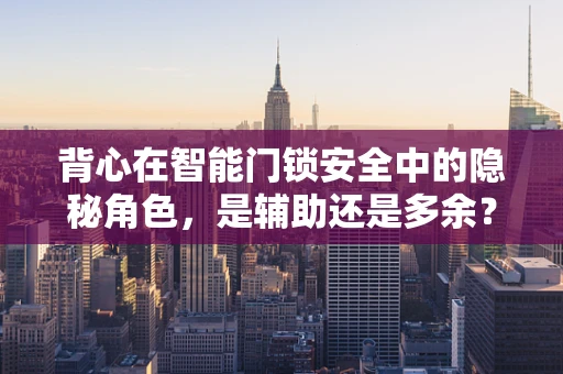 背心在智能门锁安全中的隐秘角色，是辅助还是多余？