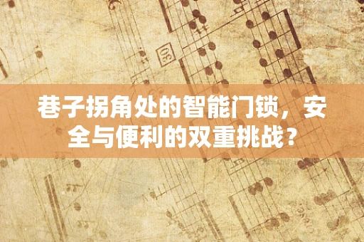 巷子拐角处的智能门锁，安全与便利的双重挑战？