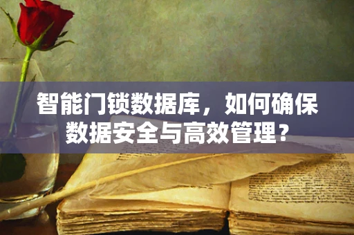 智能门锁数据库，如何确保数据安全与高效管理？