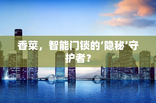 香菜，智能门锁的‘隐秘’守护者？