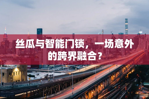 丝瓜与智能门锁，一场意外的跨界融合？