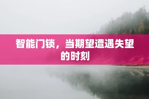 智能门锁，当期望遭遇失望的时刻