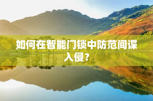 如何在智能门锁中防范间谍入侵？