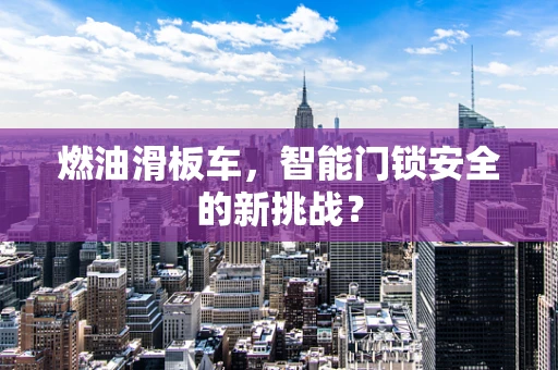 燃油滑板车，智能门锁安全的新挑战？