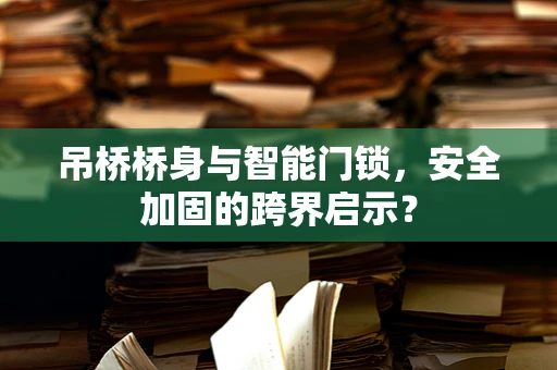 吊桥桥身与智能门锁，安全加固的跨界启示？