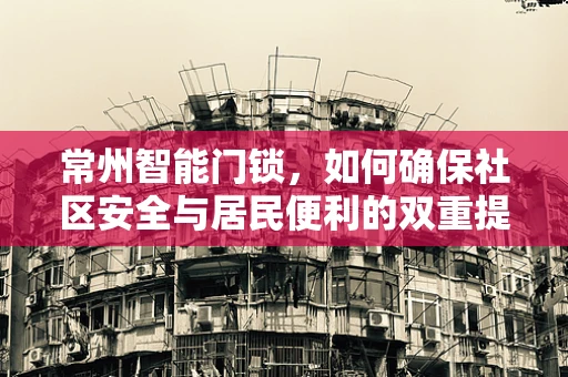常州智能门锁，如何确保社区安全与居民便利的双重提升？