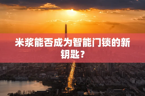 米浆能否成为智能门锁的新钥匙？