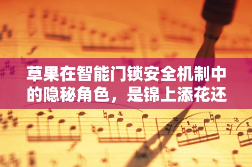 草果在智能门锁安全机制中的隐秘角色，是锦上添花还是画蛇添足？