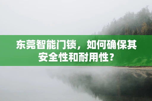 东莞智能门锁，如何确保其安全性和耐用性？