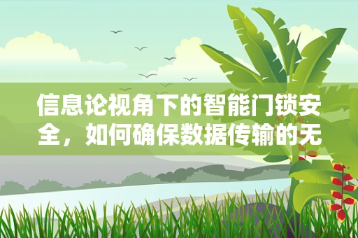 信息论视角下的智能门锁安全，如何确保数据传输的无损与保密？