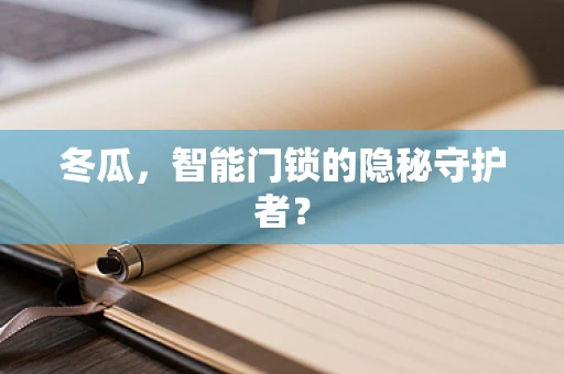 冬瓜，智能门锁的隐秘守护者？