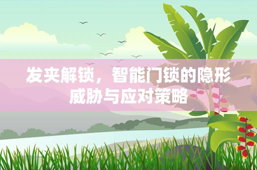 发夹解锁，智能门锁的隐形威胁与应对策略