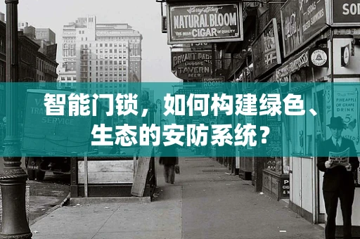 智能门锁，如何构建绿色、生态的安防系统？